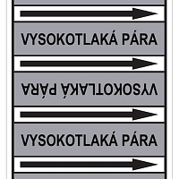 Značení potrubí, vysokotlaká pára